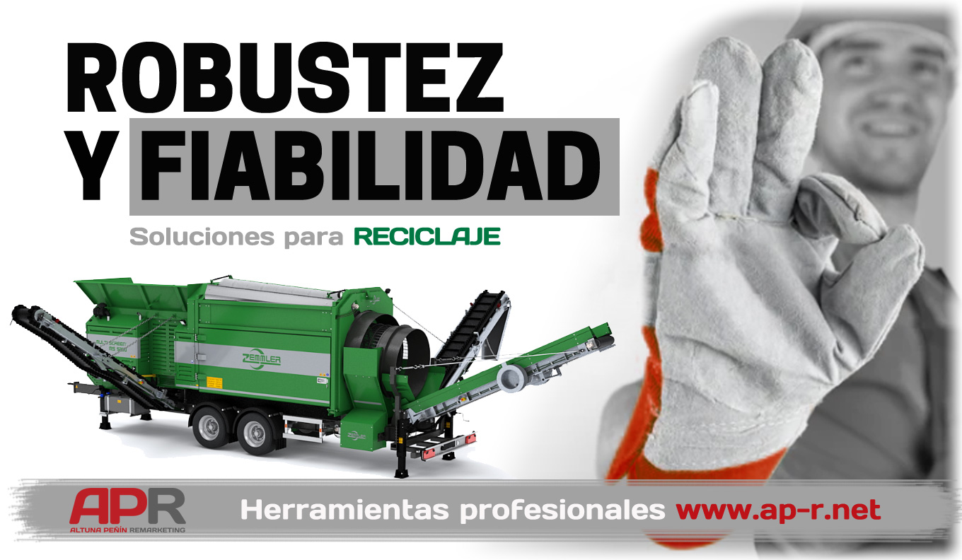 Maquinaria para reciclaje: cribadoras y trituradoras