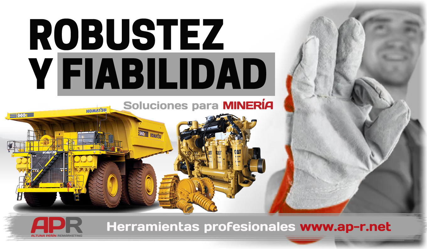 Maquinaria y componentes usados para minería