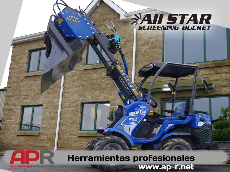 Cuchara cribadora para minicargadora ALL-STAR 1-2