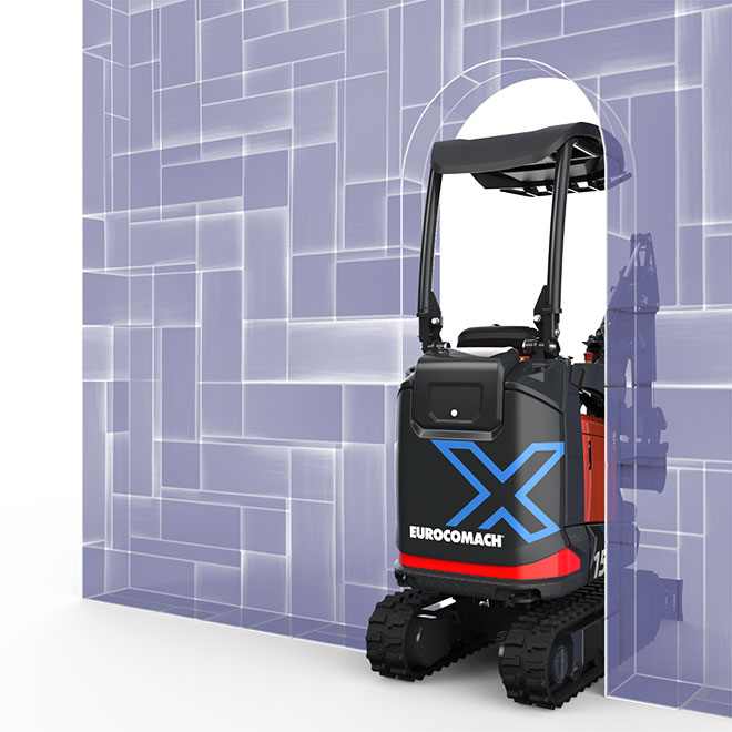 Miniexcavadora Eurocomach eléctrica