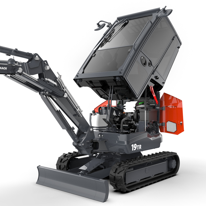 Accesibilidad miniexcavadora Eurocomach 19TR