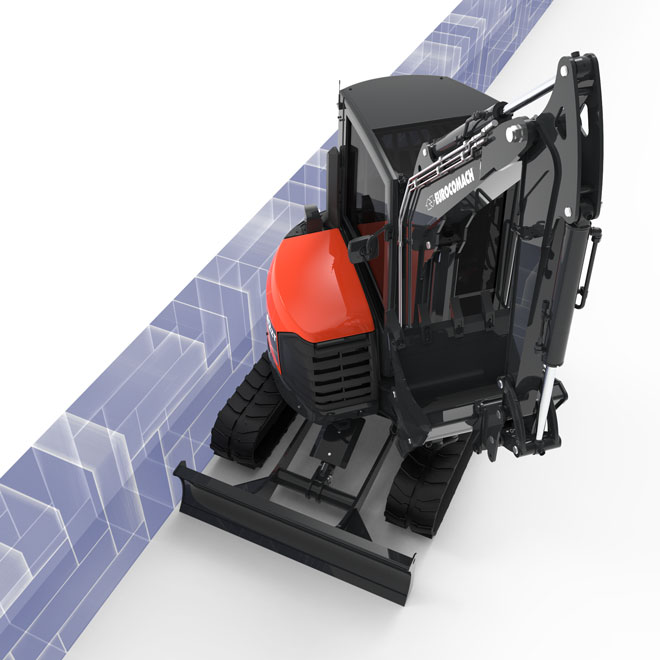 Miniexcavadora giro cero Eurocomach
