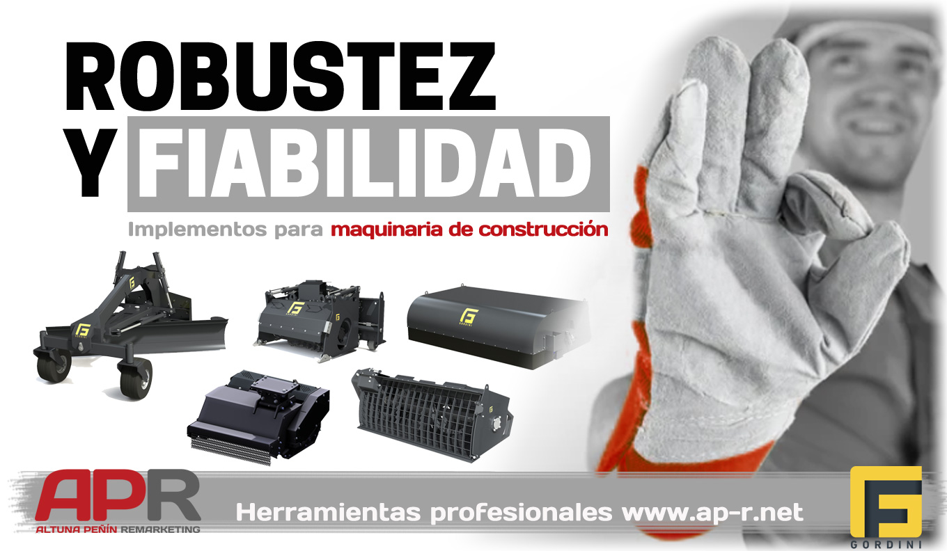 Implementos para maquinaria de construcción