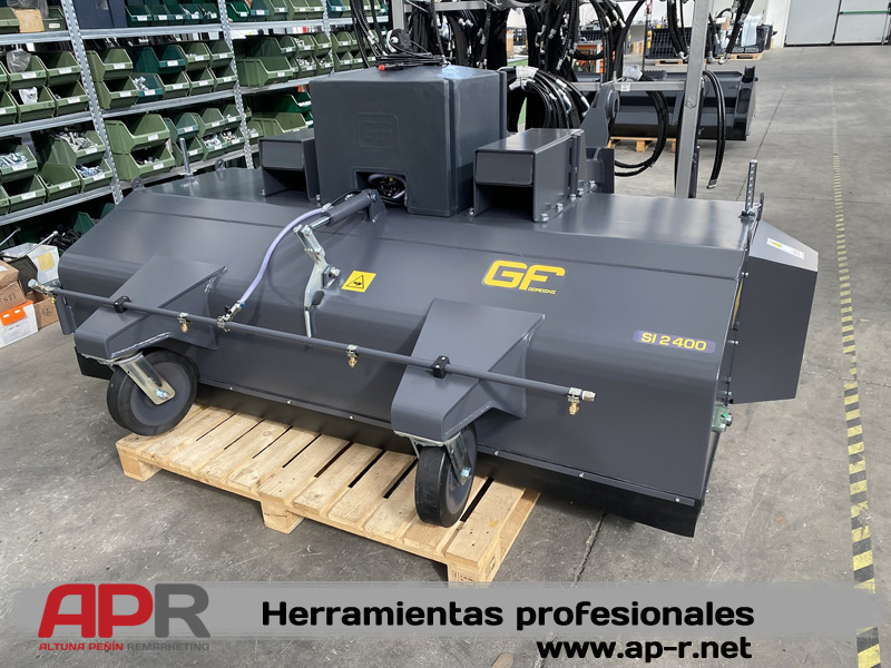 Barredora para minicargadoras, carretillas elevadoras, telescópicas, palas cargadoras