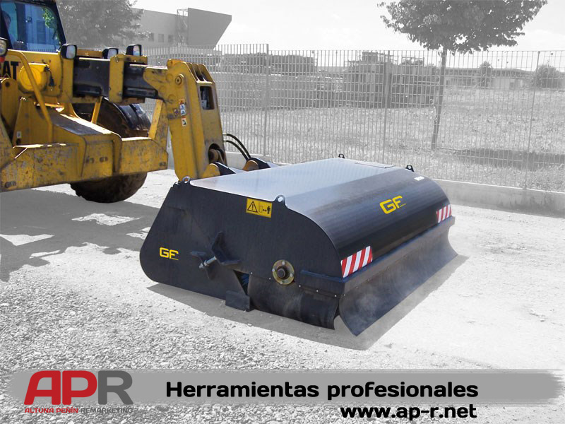 Barredora de gran capacidad para minicargadora