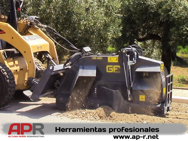 Rueda fresadora zanjadora