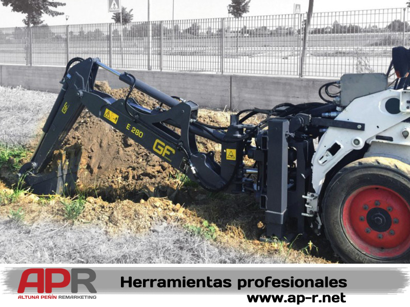 Brazo excavador para minicargadora