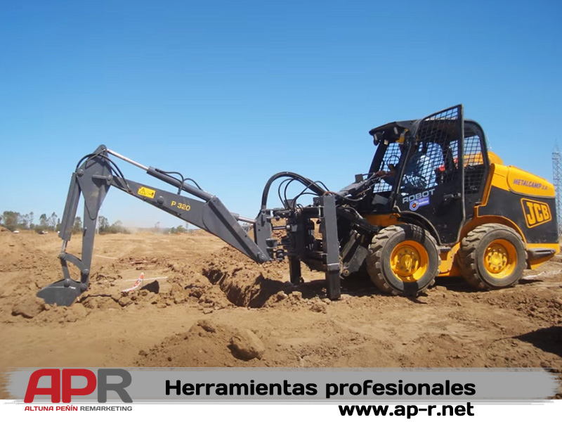 Brazo excavador para minicargadora