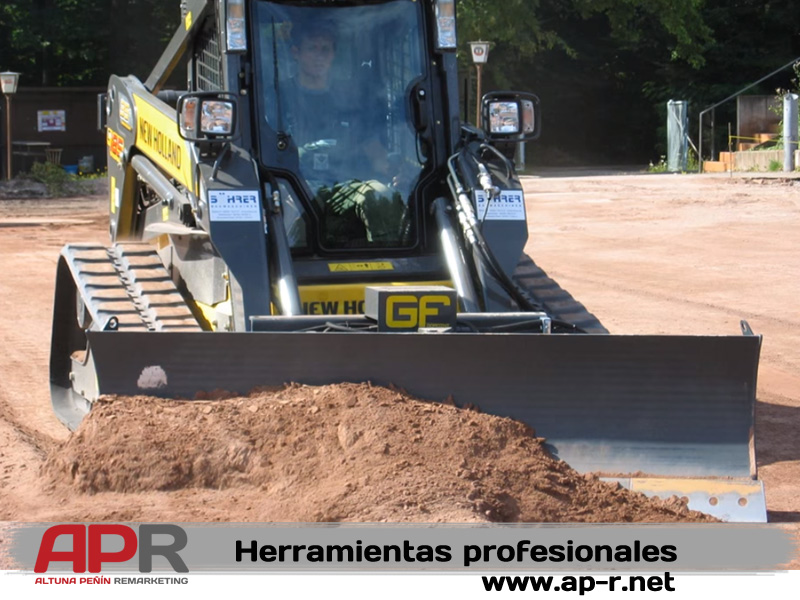 Hoja bulldozer para minicargadoras, cargadoras, mixtas y manipuladores telescópicos