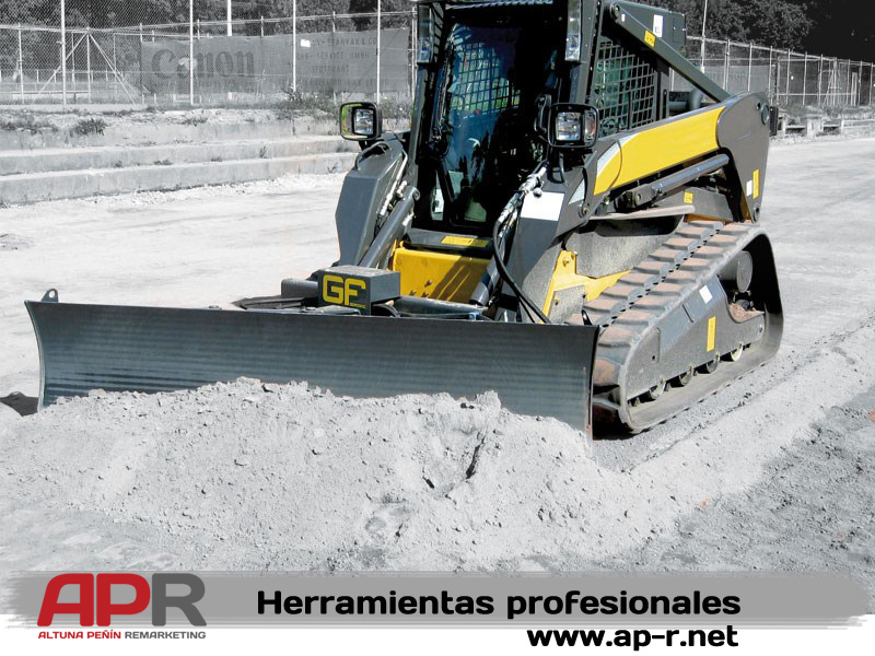 Hoja bulldozer para minicargadoras, cargadoras, mixtas y manipuladores telescópicos