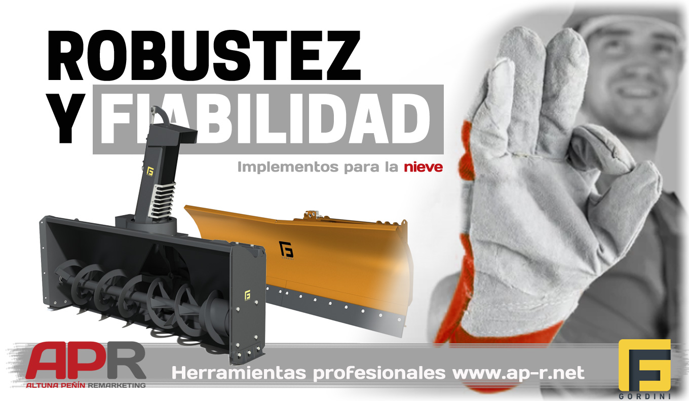 Implementos quitanieves para maquinaria