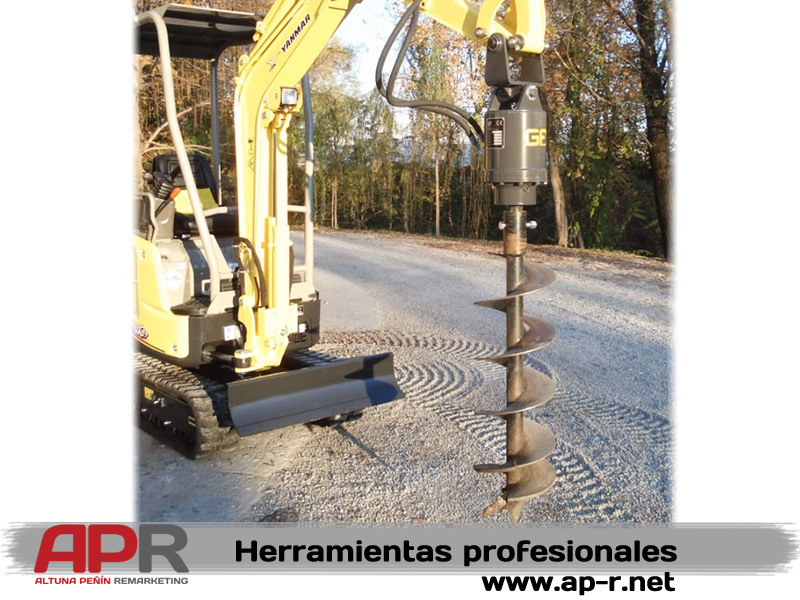 Ahoyadora para miniexcavadora