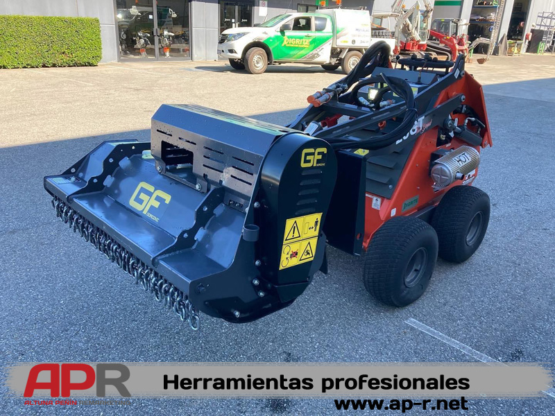 Desbrozadora frontal para minicargadora