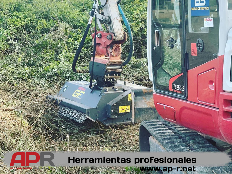 desbrozadora para excavadora