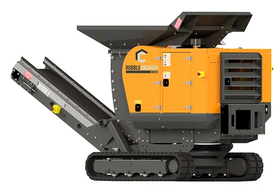 Machacadora móvil de mandíbulas para escombro