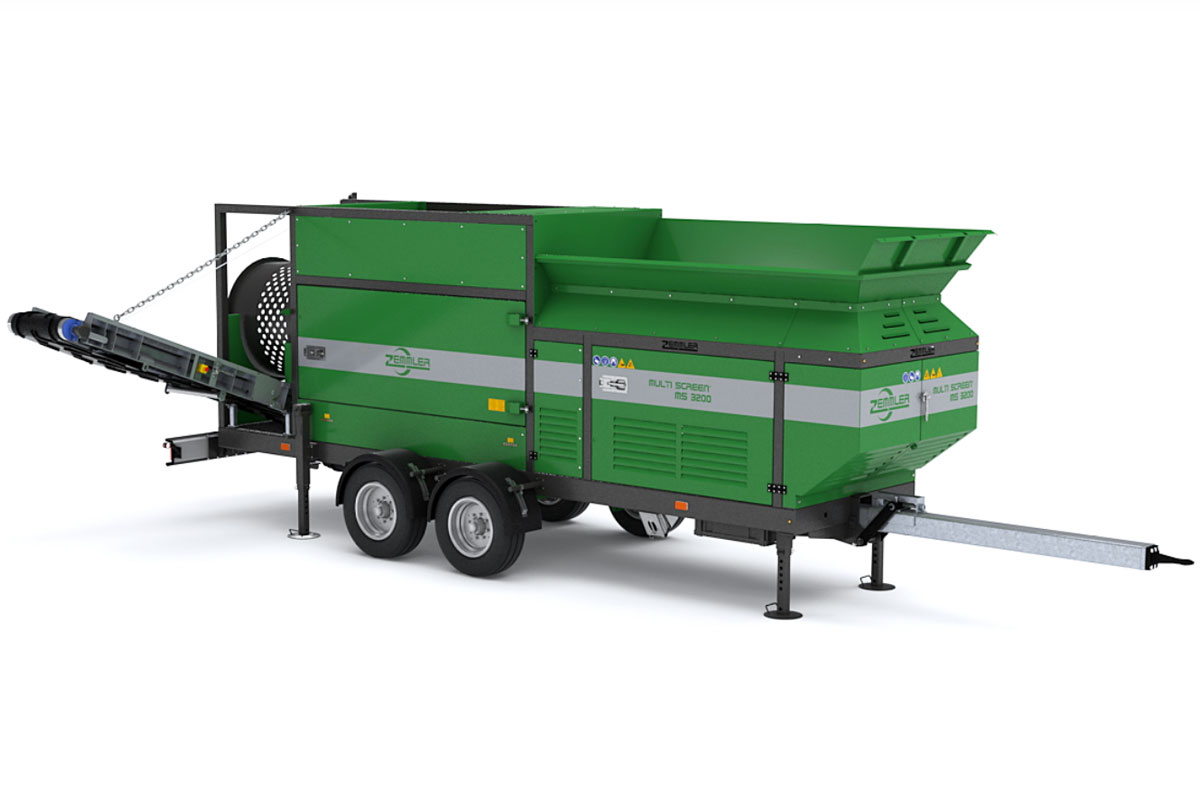 Criba móvil Zemmler modelo MS 3200 de dos ejes