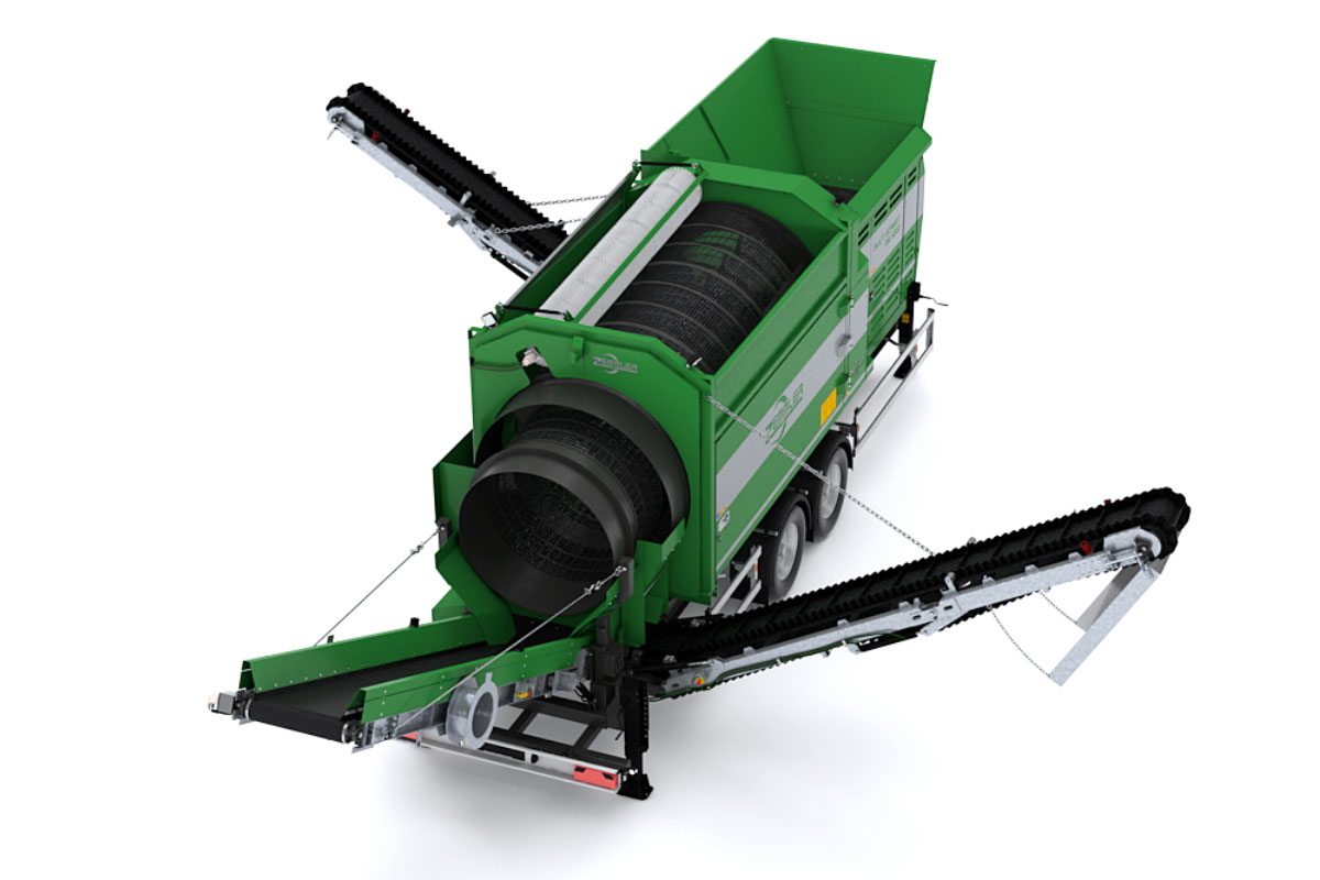 Criba móvil Zemmler modelo MS 5200 de dos ejes